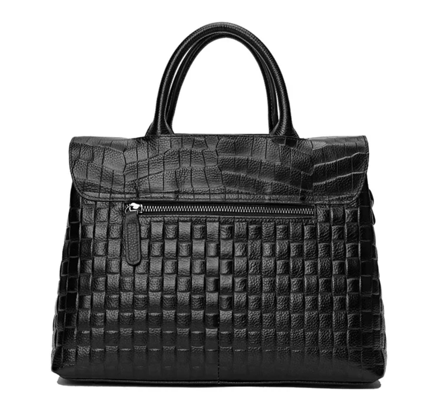 Borsa a mano elegante con tracolla in vera pelle