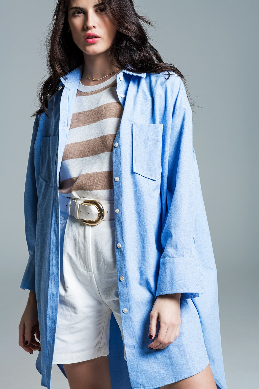 Camicia da uomo con manica a 3/4