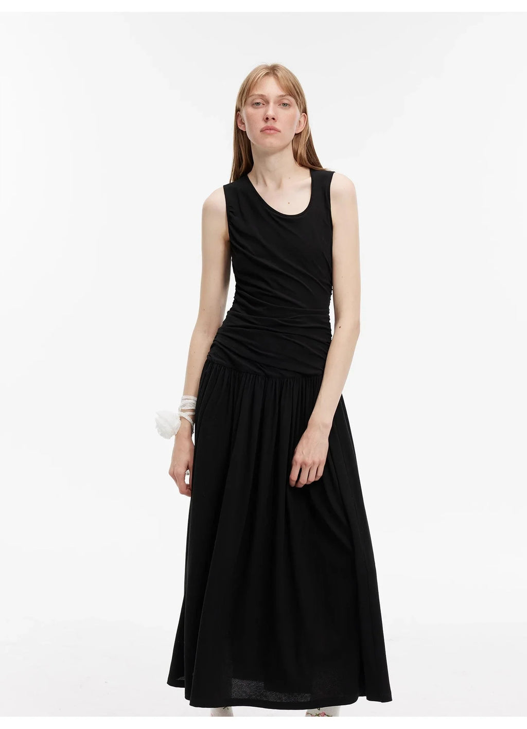 Robe longue en coton