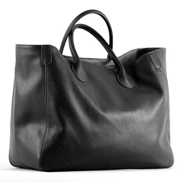 Oversized Leather Tote Bag
