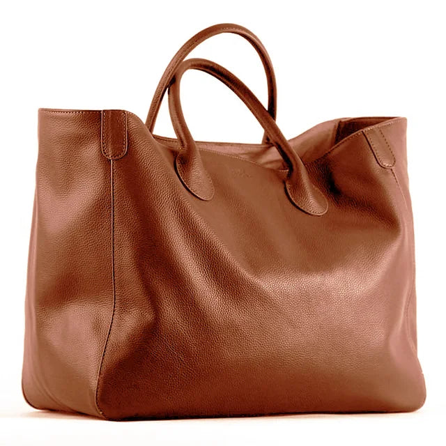 Oversized Leather Tote Bag