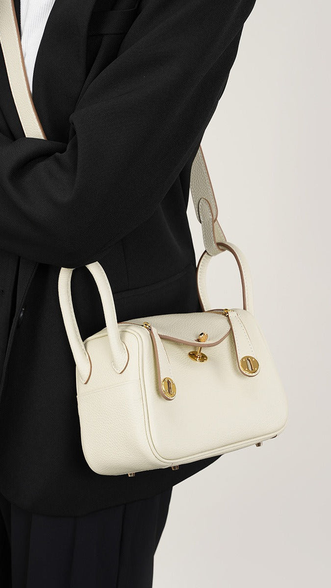 Mini sac bandoulière en cuir véritable